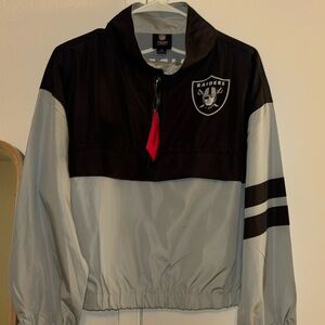 Raiders windbreaker quarter zip